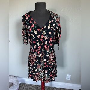 H&M Black Floral Dress
